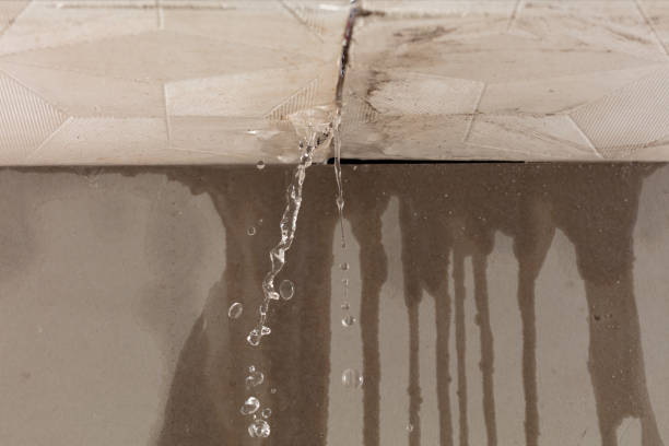 Professional Commercial Water Damage Restoration technician working in Houghton Lake, MI